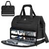 MATEIN Medical Bag, Large Water-Resistant First Aid Bags with Many Pocktets for Nursing, Portable Clinical Home Health Bag Doctor Bag Nurse Gifts for Home Visits, Health Care, Hospice, Black view 1