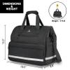 MATEIN Medical Bag, Large Water-Resistant First Aid Bags with Many Pocktets for Nursing, Portable Clinical Home Health Bag Doctor Bag Nurse Gifts for Home Visits, Health Care, Hospice, Black view 3