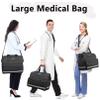 MATEIN Medical Bag, Large Water-Resistant First Aid Bags with Many Pocktets for Nursing, Portable Clinical Home Health Bag Doctor Bag Nurse Gifts for Home Visits, Health Care, Hospice, Black view 4