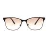 Mens 90s Fashion Metal Rim Rectangle Bifocal Light Sunglasses Reader Copper +3.0 view 2