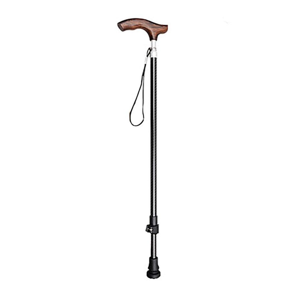 Crutch Elderly Cane Non-Slip Lightweight Telescopic Cane Carbon Fiber Cane (Size : B) (Size : B)