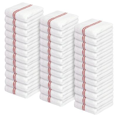 Avalon Towels Terry Bar Mop Towels (Value Pack of 36) Size 16"x19"  Absorbent and Durable, Multipurpose Cleaning Rags, Cotton Cleaning Cloths, Terry Cloth Rags, Reusable Shop Rag