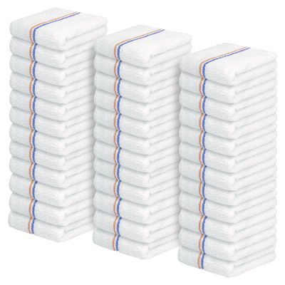 Avalon Towels Terry Bar Mop Towels (Value Pack of 36) Size 16"x19"  Absorbent and Durable, Multipurpose Cleaning Rags, Cotton Cleaning Cloths, Terry Cloth Rags, Reusable Shop Rag