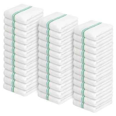 Avalon Towels Terry Bar Mop Towels (Value Pack of 36) Size 16"x19"  Absorbent and Durable, Multipurpose Cleaning Rags, Cotton Cleaning Cloths, Terry Cloth Rags, Reusable Shop Rag