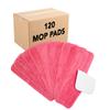 Arkwright Spray Mop Replacement Pads - (Case of 120) Bulk Microfiber Flat Dry and Wet Refill Mop Pads Floor Cleaning, Compatible with Bona and Rubbermaid, Fits All Mop Heads, 18 in, Red view 1