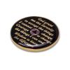 3 Year Sobriety Coin | Glitter Triplate AA Chip Recovery Anniversary Token (Purple) view 4