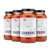 Carbone Arrabbiata Pasta Sauce | Tomato Sauce Made with Fresh & All-Natural Ingredients | Non GMO, Vegan, Gluten Free, Low Carb Pasta Sauce, 24 Fl Oz (Pack of 4) view 1