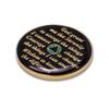 5 Year Sobriety Coin | Glitter Triplate AA Chip Recovery Anniversary Token (Aqua) view 4