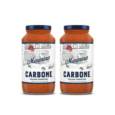 Carbone Marinara Pasta Sauce | Tomato Sauce Made with Fresh & All-Natural Ingredients | Non GMO, Vegan, Gluten Free, Low Carb, 24 Fl Oz (Pack of 2)