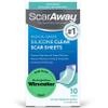 ScarAway Advanced Clear Silicone Scar Sheets, Medical Grade Silicone Strips (1.5" x 3") Scar Treatment and Prevention for Surgical, Burn, Body, Hypertrophic & Keloid Scar Treatment, 10 Clear Sheets view 1