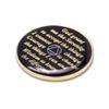 7 Year Sobriety Coin | Triplate AA Chip Recovery Anniversary Token (Blue) view 4