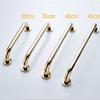 SJHFG Bathroom Handrail Gold Plated Copper Straight Bathroom Accessories Grab Bars 30/35/40/50cm Length Available Bathroom Grab Bars (Color : 35cm) view 3