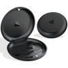 ARGOMAX 2-Pack Slim Aligner and Retainer Case, Portable Orthodontic Storage Container for Mouth Guards and Night Guards, Black view 1