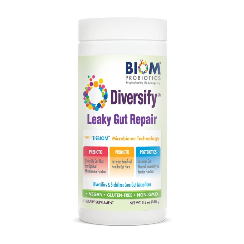 Diversify Total Gut Health Human Milk Oligosaccharides with prebiotics + Resistant Starch. Precision Probiotic Formula to Help with Leaky Gut. Vegan, Non-GMO Gluten-Free (1 Unit)