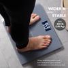Ultra-Wide NUTRI FIT Bathroom Scale Digital High Accuracy Body Weight Scanner with Easy-to-Read Backlit LCD, 400 Pounds Ultimate Grey view 2