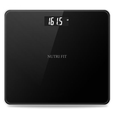 NUTRI FIT Digital Bathroom Scale for Body Weight, Bath Scale for Accurate Weight Watching with Large LCD Display, Most Accurate for The Elderly Safe Home Use, 330 lbs
