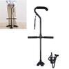 Folding Walking Stick, Folding Walking Cane Ajustable Height Lightweight Non Slip for Elder Unisex view 1
