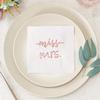 Crisky Rose Gold Miss to Mrs Cocktail Napkins for Bridal Shower Engagement Bachelorette Party Dessert Beverage Table Party Supplies, Disposable Napkins, 3 Ply, 50 count view 2