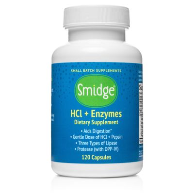 Smidge HCl + Enzymes Digestion 120 Capsules