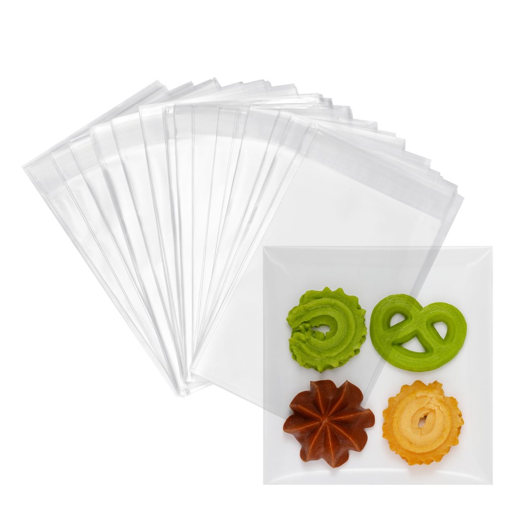 200ct Clear Resealable Polypropylene Bags 5 7/16'' x 7 1/4'' - Fits 5x7 Prints, Photos, A2 A4 A6 Cards & Envelopes, Cookie Treats Soap Gifts Wedding 5 7/16'' x 7 1/4''