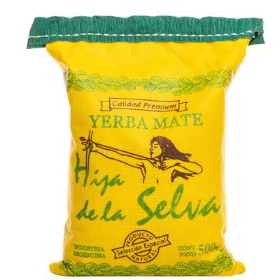 Hija de la Selva Yerba Mate  Traditional Loose Leaf Tea 500g (1.1 lb) | Barbacu Flavor | Sustainably Grown in Argentina | Naturally Aged 2 Years | Gluten-Free, Vegan, Agrochemical-Free