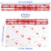 Cellophane Wrap Roll Hearts Design | 100 Ft. Long X 16 in. Wide | 2.3 Mil Thick Crystal Clear with Red Hearts | Gifts, Baskets, Treats, Flowers, Cello Wrapping Paper | Hearts Design Cellophane for Birthdays, Holidays, Graduations | by Anapoliz view 2