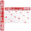 Cellophane Wrap Roll Hearts Design | 100 Ft. Long X 16 in. Wide | 2.3 Mil Thick Crystal Clear with Red Hearts | Gifts, Baskets, Treats, Flowers, Cello Wrapping Paper | Hearts Design Cellophane for Birthdays, Holidays, Graduations | by Anapoliz view 4