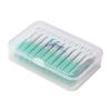 An-self 160PCS Interdental Brushes Ultra Tight Bristles Tooth Interdental Cleaners Silicone Toothpick Brush Disposable Teeth Soft Picks, Green view 1