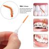 An-self 160PCS Interdental Brushes Ultra Tight Bristles Tooth Interdental Cleaners Silicone Toothpick Brush Disposable Teeth Soft Picks, Green view 4