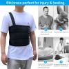 Rib Belt Chest Binder for Broken Injury Ribs, Elastic Rib Brace Compression Support to Reduce Rib Cage Pain, Fractured, Dislocated and Post-Surgery Ribs (S (25" to 33")) view 2