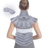 REVIX Microwave Heating Pad for Neck and Shoulders Lower Back, Warm Compress Heated Back Wrap with Weighted Plush, Hot Eye Mask, Set of 3 view 1