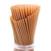 100pcs Sugarcane Straws, 8 Inch Sturdy Biodegradable Plastic Free Eco-Friendly Compostable Smoothie Drinking Straws for Home Restaurant Beach Parties Not Foggy view 1