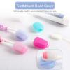 01 Toothbrush Head, Toothbrush Protective Toothbrush Protective Case Oothbrush Protector for Home, Travel, Camping(Light blue) view 2