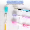 01 Toothbrush Head, Toothbrush Protective Toothbrush Protective Case Oothbrush Protector for Home, Travel, Camping(Light blue) view 3
