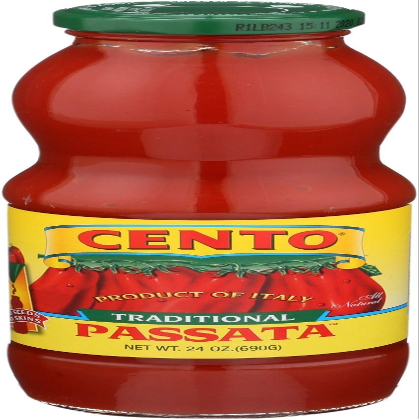CENTO FOODS Crushed Passata Tomatoes, 24 OZ Pack of 10