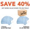 Arkwright Spray Mop Replacement Pads - (Pack of 12) Bulk Microfiber Flat Dry and Wet Refill Mop Pads Floor Cleaning, Compatible with Bona and Rubbermaid, Fits All Mop Heads, 13 in, Blue view 2