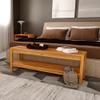 Arb Teak & Specialties Coach Shower Bench 59" (150 cm) with Shelf view 2