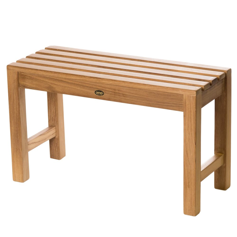 ARB Teak and Specialties Teak 30" (75 cm) Shower Bench Coach, Brown