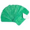 Arkwright Spray Mop Replacement Pads - (Pack of 12) Bulk Microfiber Flat Dry and Wet Refill Mop Pads Floor Cleaning, Compatible with Bona and Rubbermaid, Fits All Mop Heads, 13 in, Green view 1