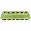 Lime Green Tint Colored Blank 12-Egg View Top Paper Pulp Carton (150 Pack) view 3