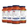 Carbone Pasta Sauce VARIETY PACK of Tomato Basil, Marinara, Arrabbiata, Roasted Garlic, Tomato Sauce Made with Fresh, Natural Ingredients, Non GMO, Vegan, Gluten Free, Low Carb, 24 Fl Oz (Pack of 4) view 1