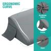 Vekkia Queen Bed Wedge Pillow for Headboard Gap/Bed Gap Filler to Cover 0-6" Gap Between Headboard and Mattress, 60"x10"x6"-Gray view 2