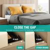 Vekkia Queen Bed Wedge Pillow for Headboard Gap/Bed Gap Filler to Cover 0-6" Gap Between Headboard and Mattress, 60"x10"x6"-Gray view 4