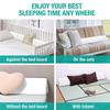 Vekkia Cal King Size Bed Wedge Pillow Gap Filler/Headboard Pillow/Mattress Wedge to Fill Gap (0-6") Between Headboard and Mattress (White 72"x10"x6") view 4