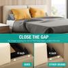 Vekkia Cal King Size Bed Wedge Pillow/Headboard Pillow Mattress Wedge Gap Filler,Close Gap (0-6") Between Headboard and Mattress Gray 72"x10"x6" view 2