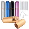 5 Pack Aluminum Essential Oils Nasal Inhaler Tubes for Travel, Portable Personal Reusable Aluminum Empty Colors Nasal Inhaler Tubes with Cotton Wicks view 1