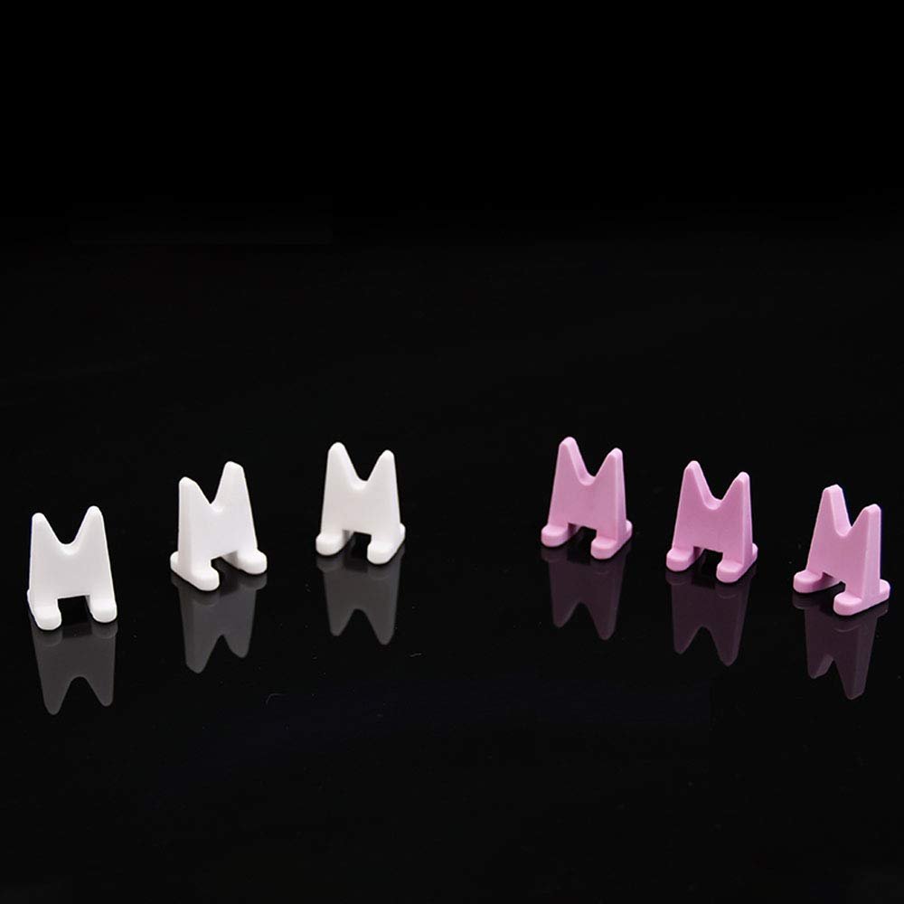 10pcs Ceramic Firing Pegs for Crowns and Bridges in Porcelain Furnace (5pcs in Pink + 5pcs in White)