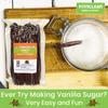 100 Organic Vanilla Beans Madagascar Grade B for extract, Cooking and Baking. Certified USDA Organic. 5"-7" by FITNCLEAN VANILLA| Whole NON-GMO Bourbon Pods view 2