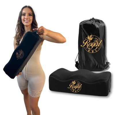 Royal BBL Pillow After Surgery - Brazilian Butt Lift Recovery Booty Support Cushion | Ultra Comfortable with 2 Layers for Maximum Support Post-Surgery Sitting  BBL Pillow Dr. Approved