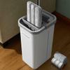 JOYMOOP Mop and Bucket with Wringer Set, Hands Free Flat Floor Mop and Bucket, with 3 Washable Microfiber Pads, Wet and Dry Use, Floor Cleaning System view 1